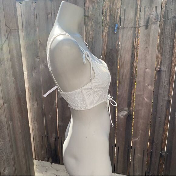 For Love & Lemons Maureen Top in White NWT - Picture 11 of 16